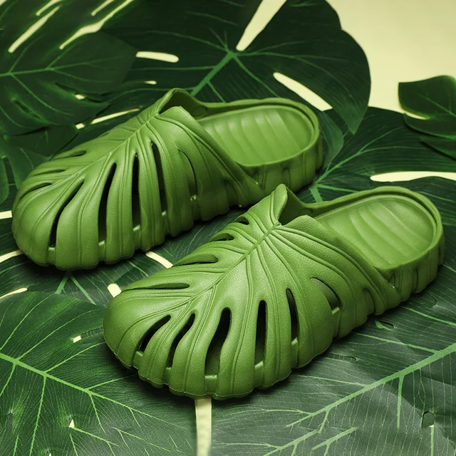 Touch Grass | Leaf-Cutout Clogs